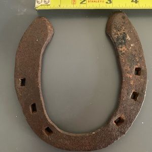 Decorative horse shoe old metal cowboy western home decor real boho good luck
